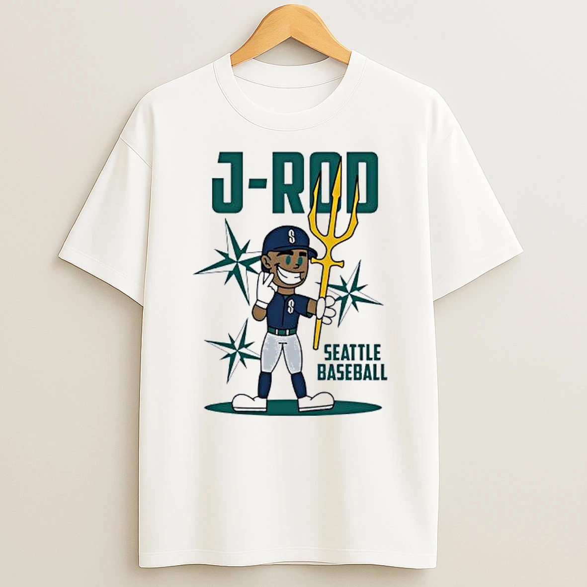 Julio Rodriguez Seattle Mariners Baseball Cartoon Funny Shirts