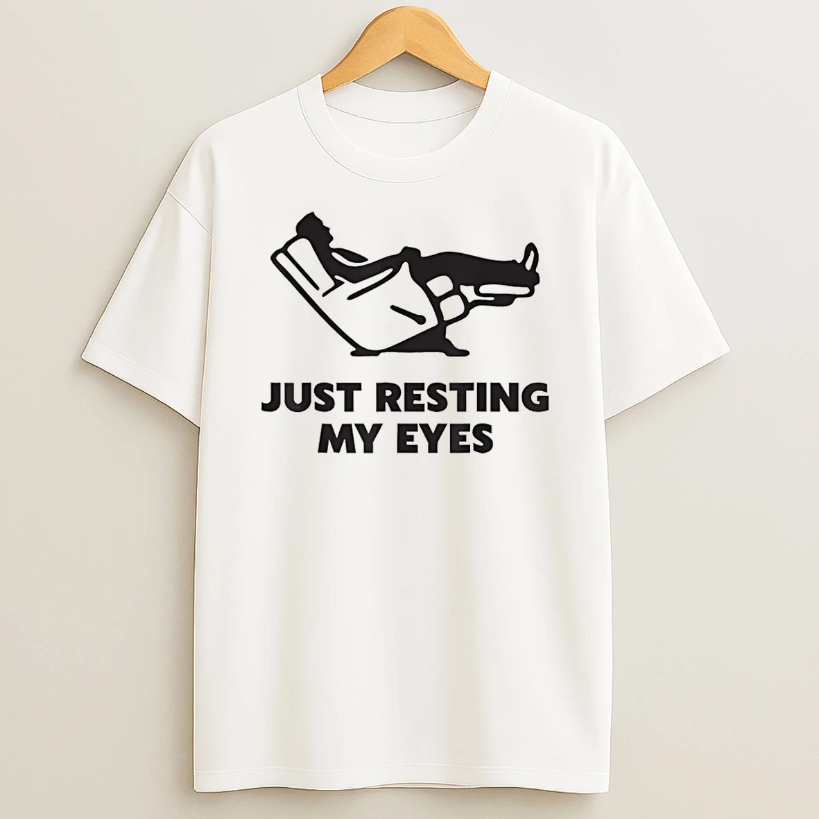 Just Resting My Eyes Funny Recliner Dad Fathers Day Shirts