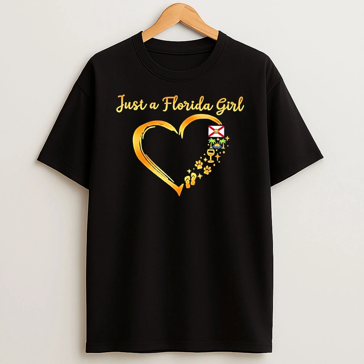 Just A Florida Girl Heart Shirts