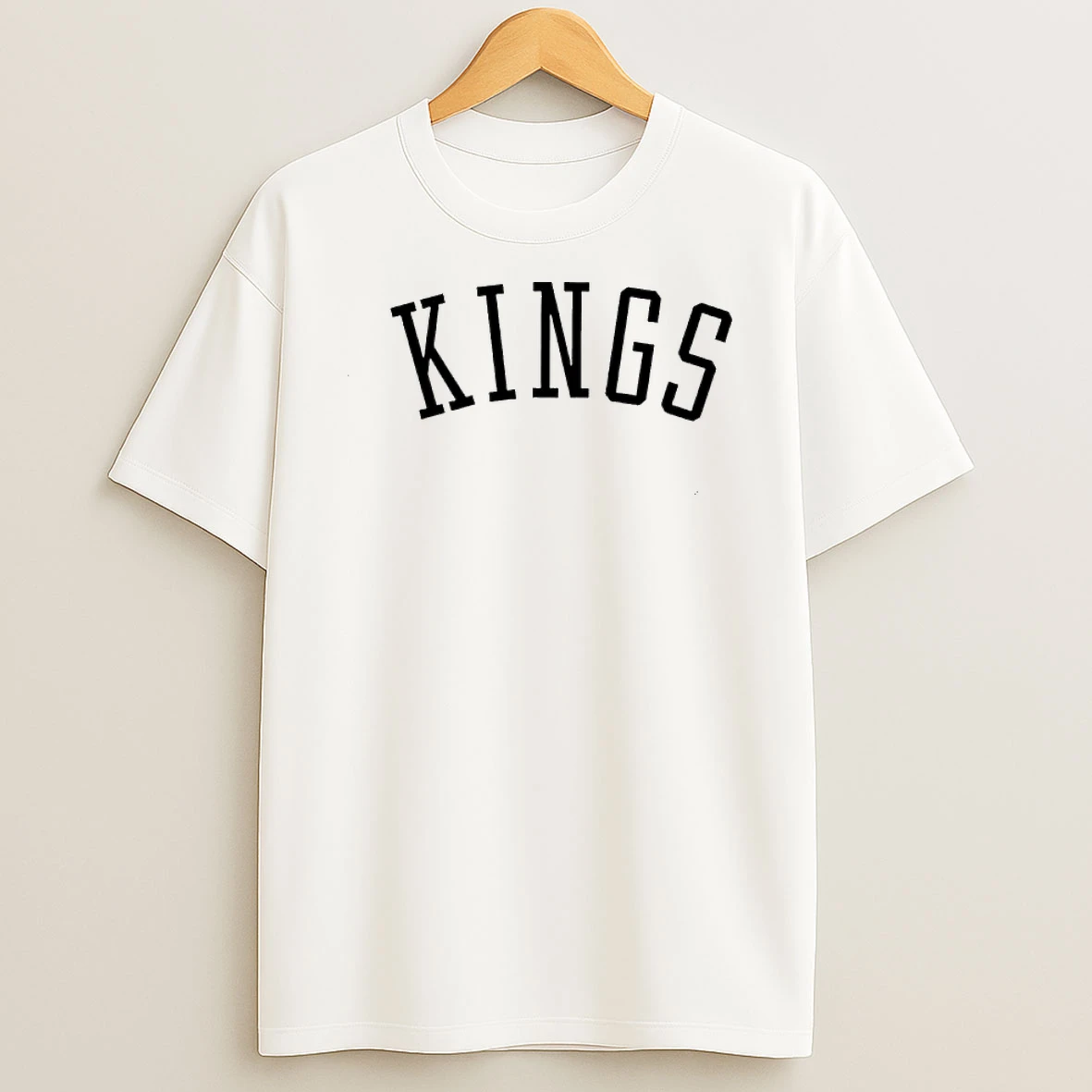 Kings Black Washed Uni Logo Shirts