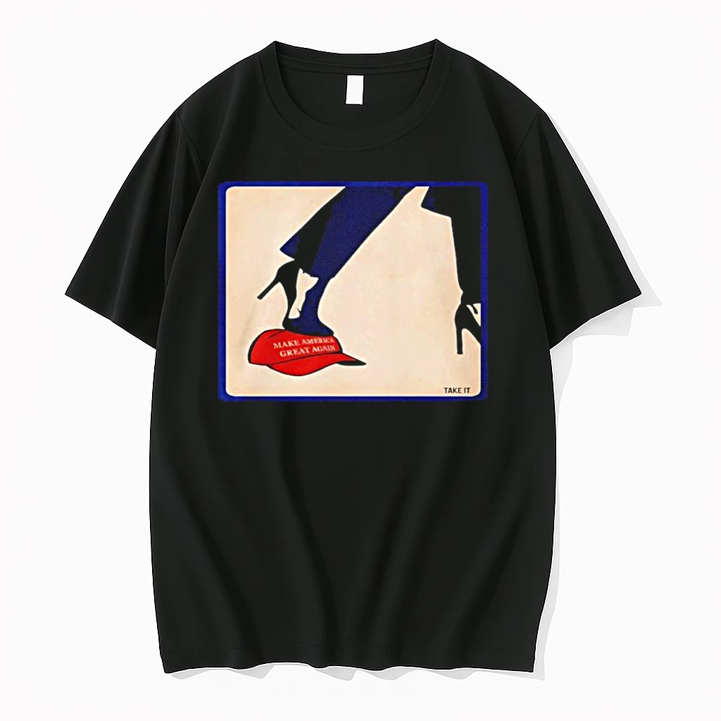 Kamala 2024 Anti Maga High Heels Step On Red Hat Shirts