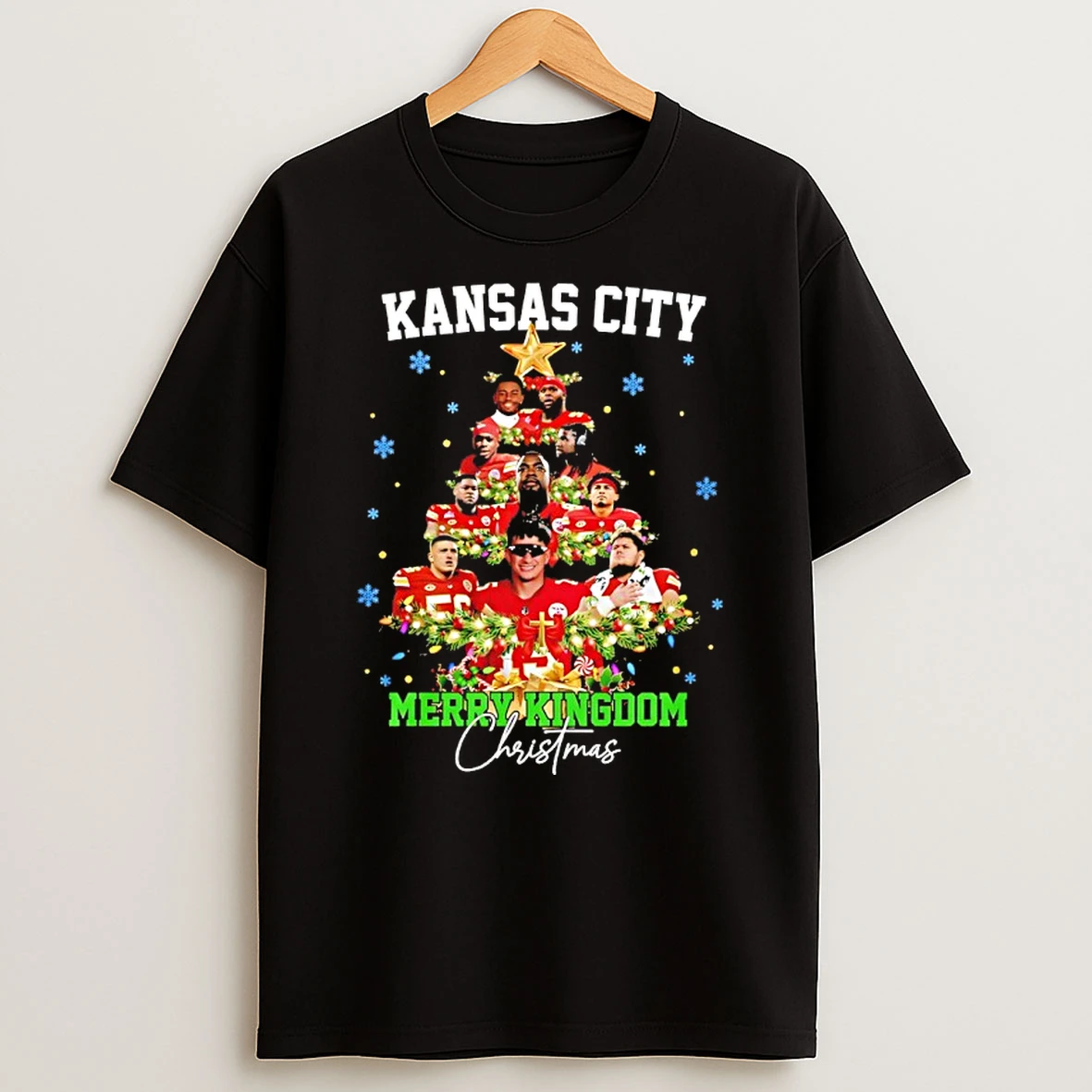 Kansas City Chiefs Merry Kingdon Christmas Tree 2025 Shirts