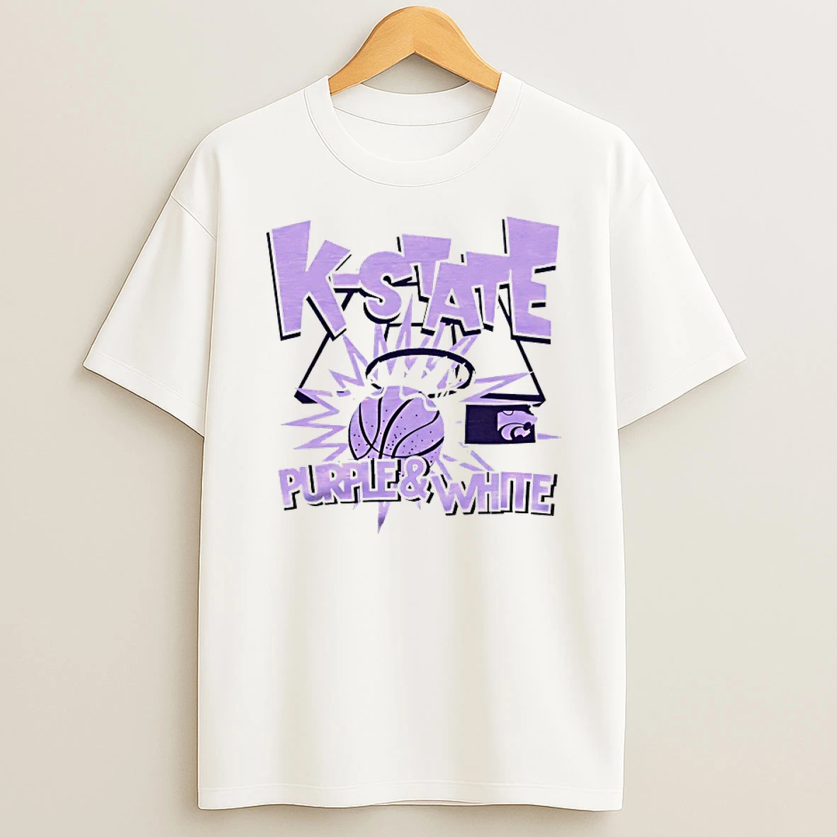 Kansas State Wildcats Purple And White Shirts