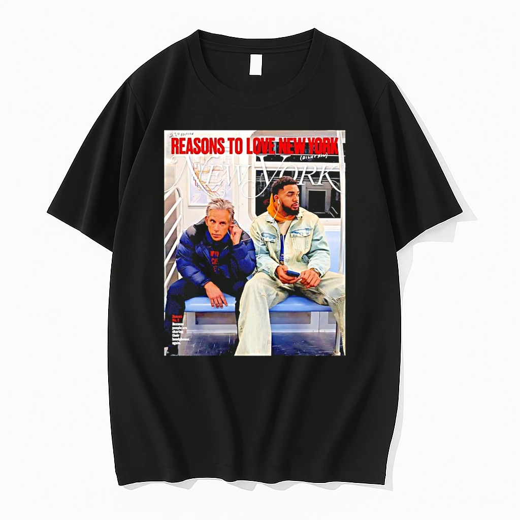 Karl Anthony Towns And Ben Stiller New York Magazine Shirts