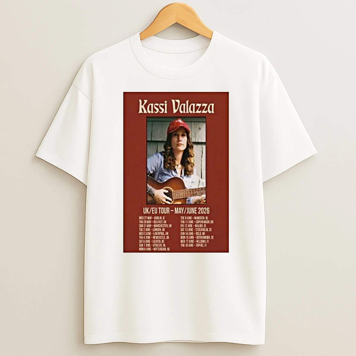 Kassi Valazza Uk Eu May June 2026 Shows Shirts