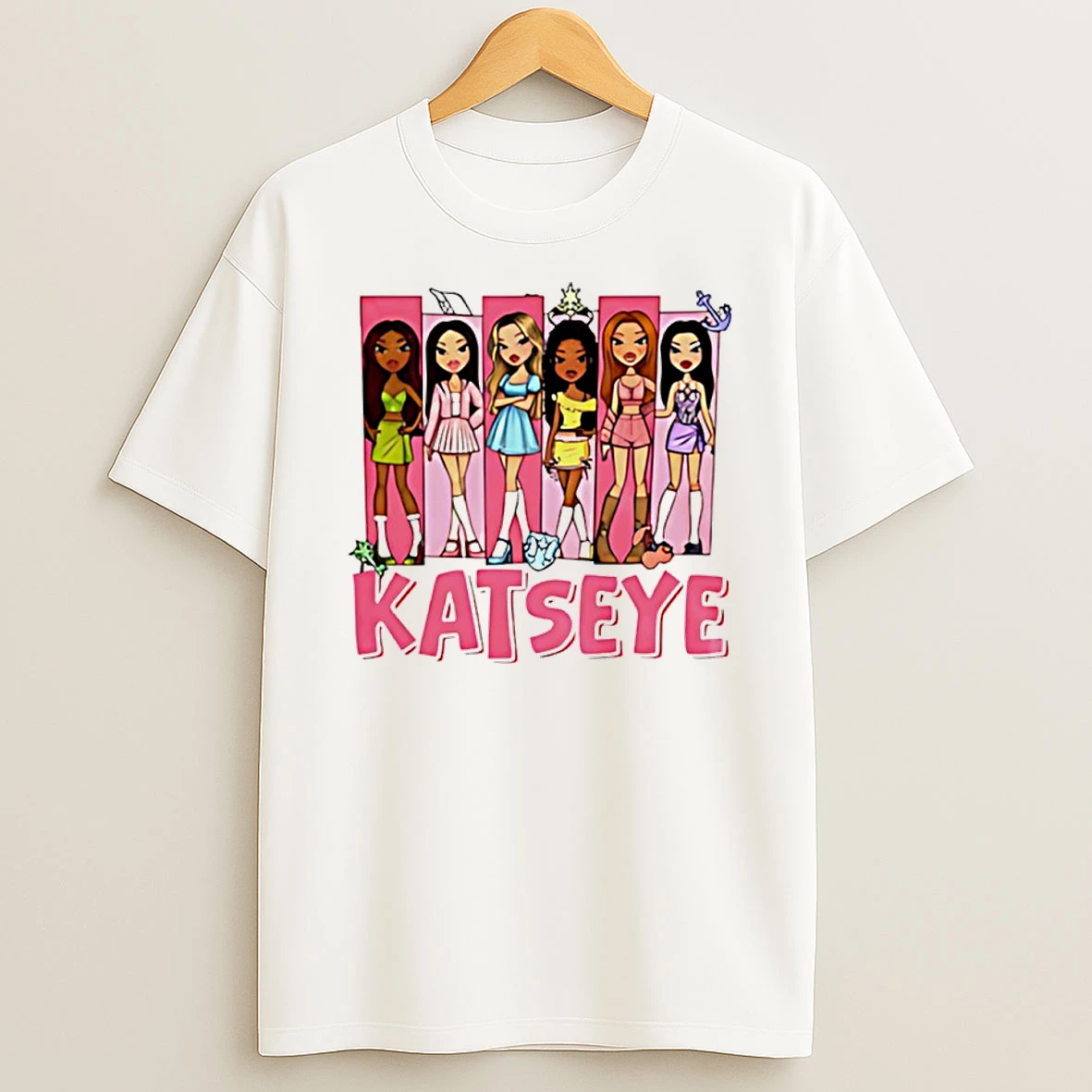 Kats Eye Global Girl Group Kpop Music Cartoon Shirts