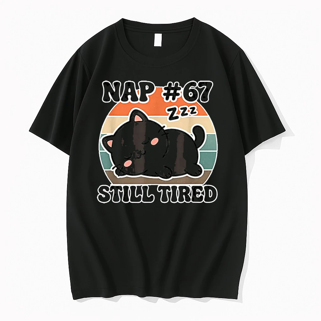 Kawaii Anime Cat Nap 67 Quote 6 7 Meme Graphic Shirts