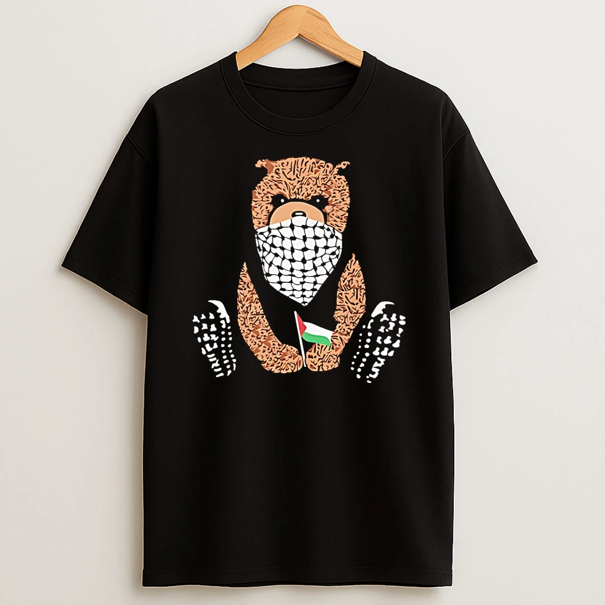 Keffiyeh Bear Pali Bear Palestine Flag Shirts