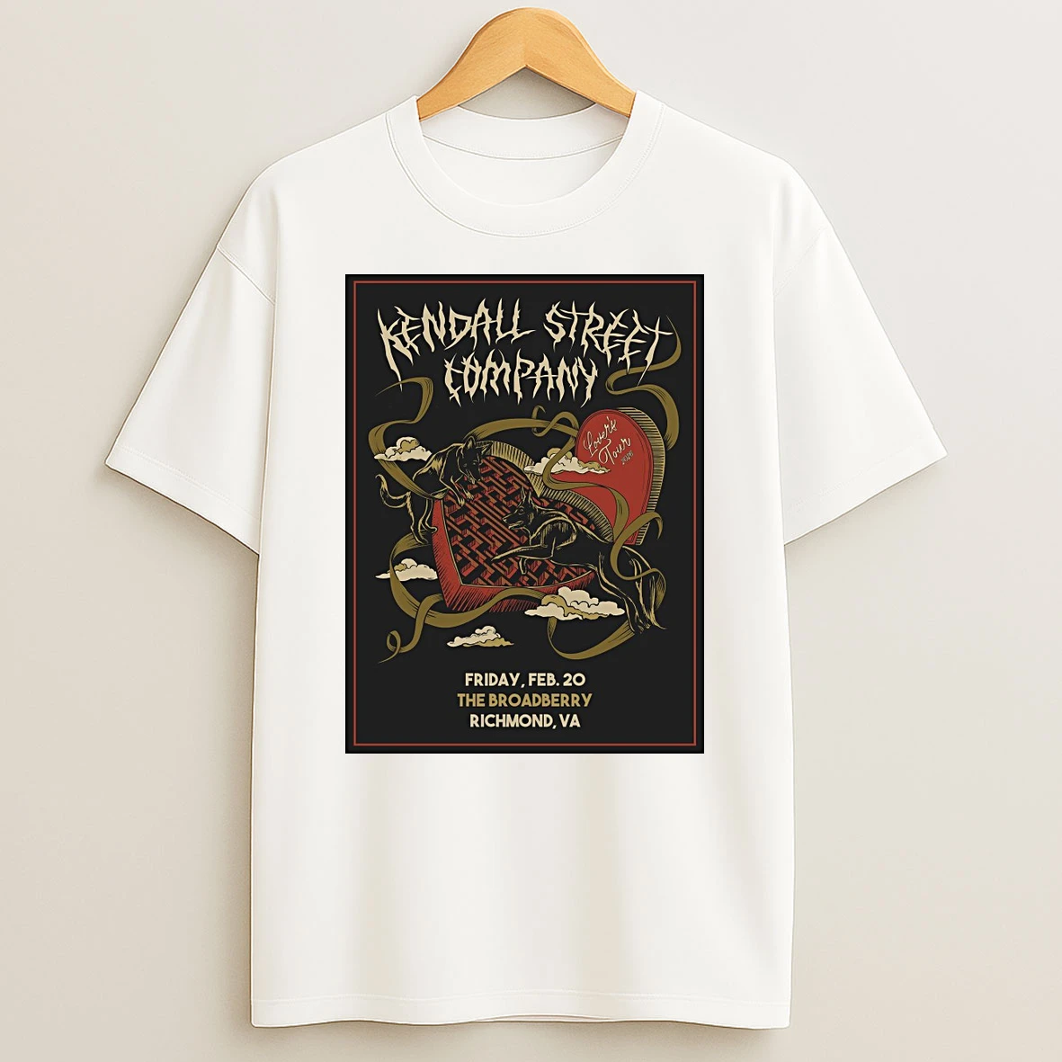 Kendall Street Company Lovers Tour Friday February 20 2026 The Broadberry In Richmond Va Shirts