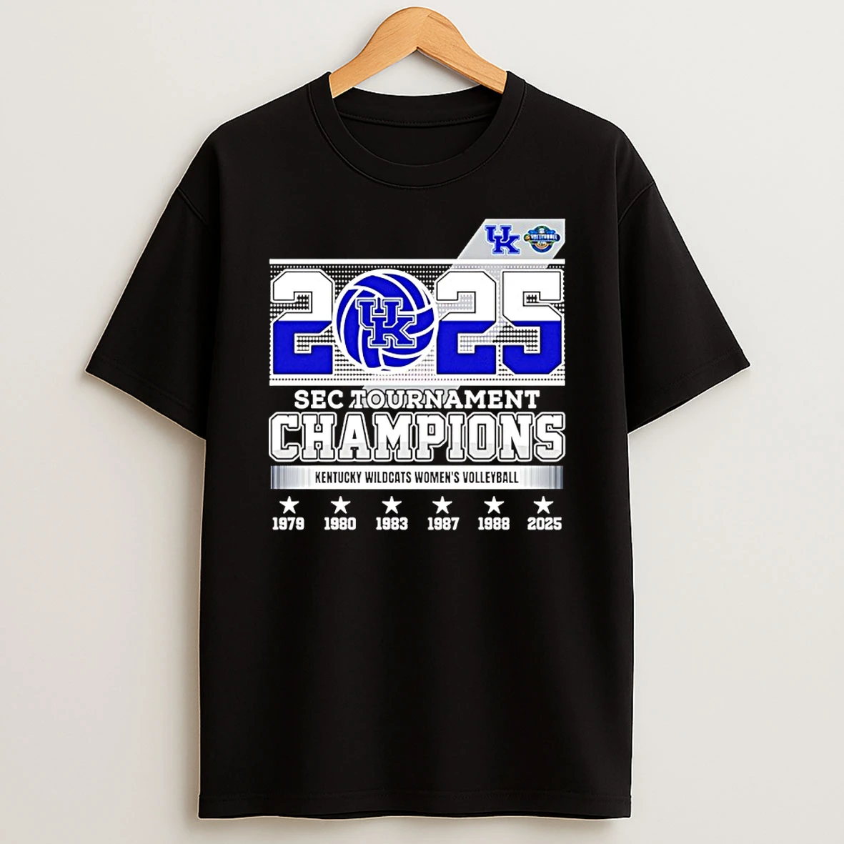 Kentucky Wildcats Womens Volleyball 2025 Sec Tournament Champions 6 Time Shirts