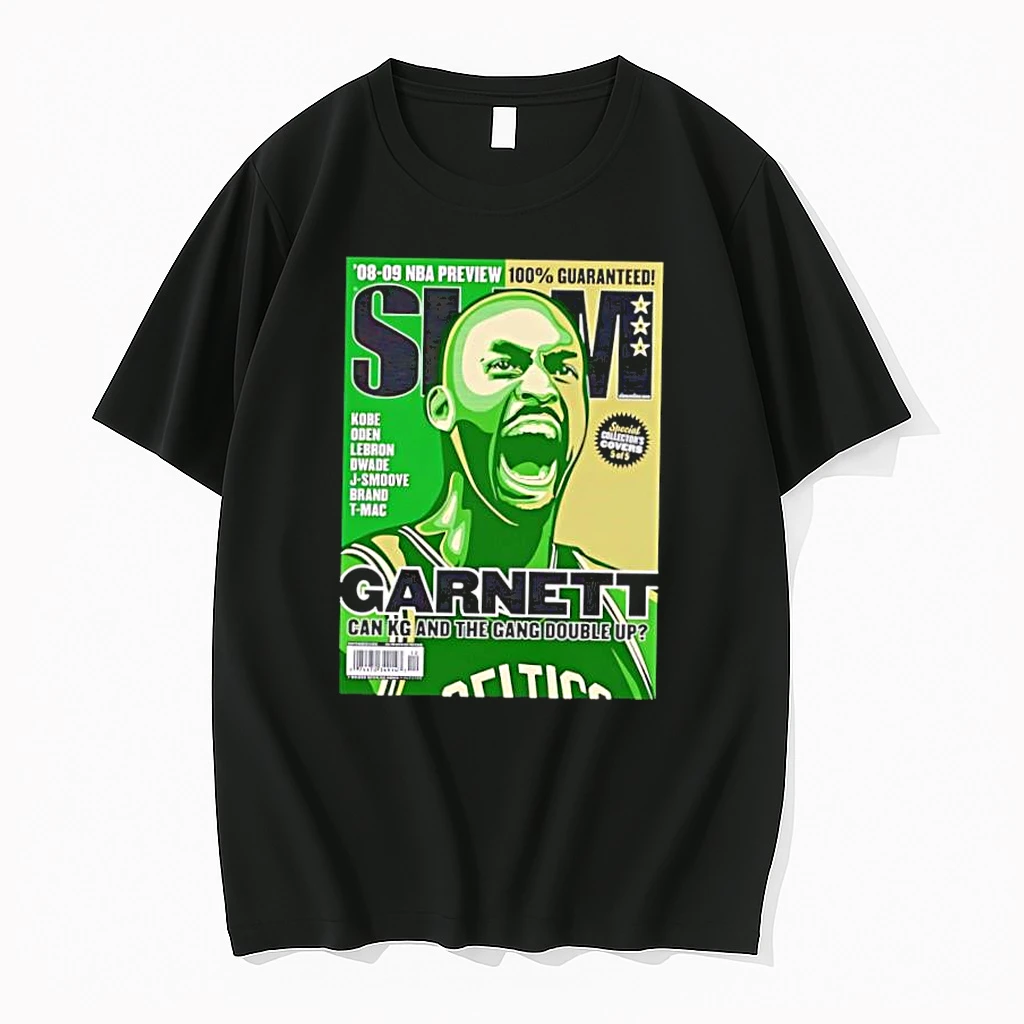Kevin Garnett Boston Celtics Slam Cover Nba Basketball Shirts