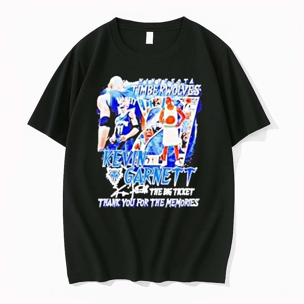 Kevin Garnett Minnesota Timberwolves The Big Ticket Thank You For The Memories Shirts