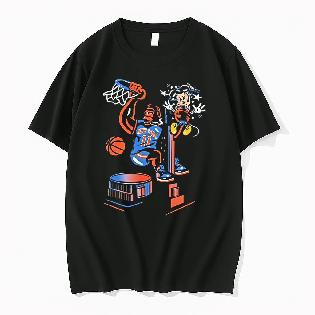 King Of New York Knicks Bigfoot Cigar And Mickey Shirts