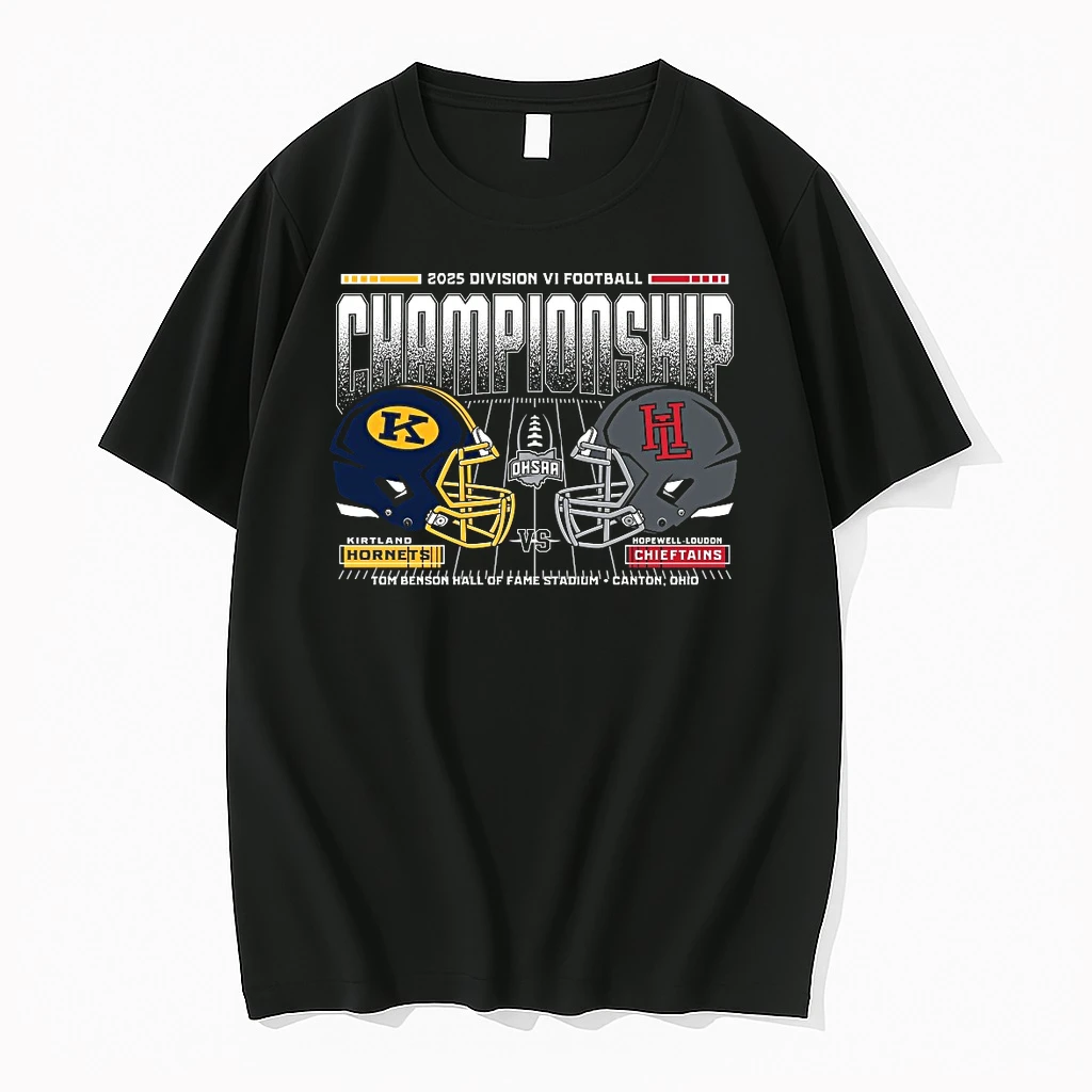 Kirtland Hornets Vs Hopewell Loudon Chieftains 2025 Ohsaa Football Division 6 H2h State Championship Shirts