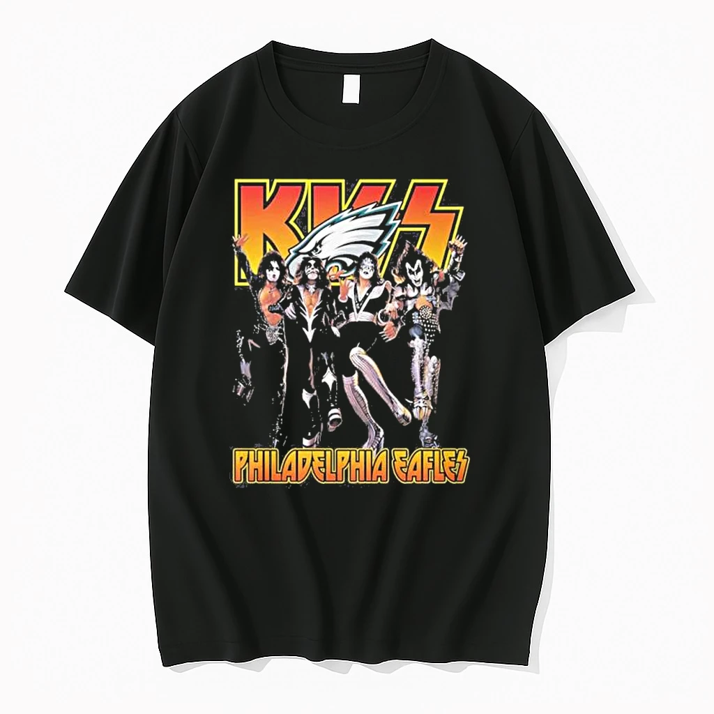 Kiss Band X Philadelphia Eagles Shirts