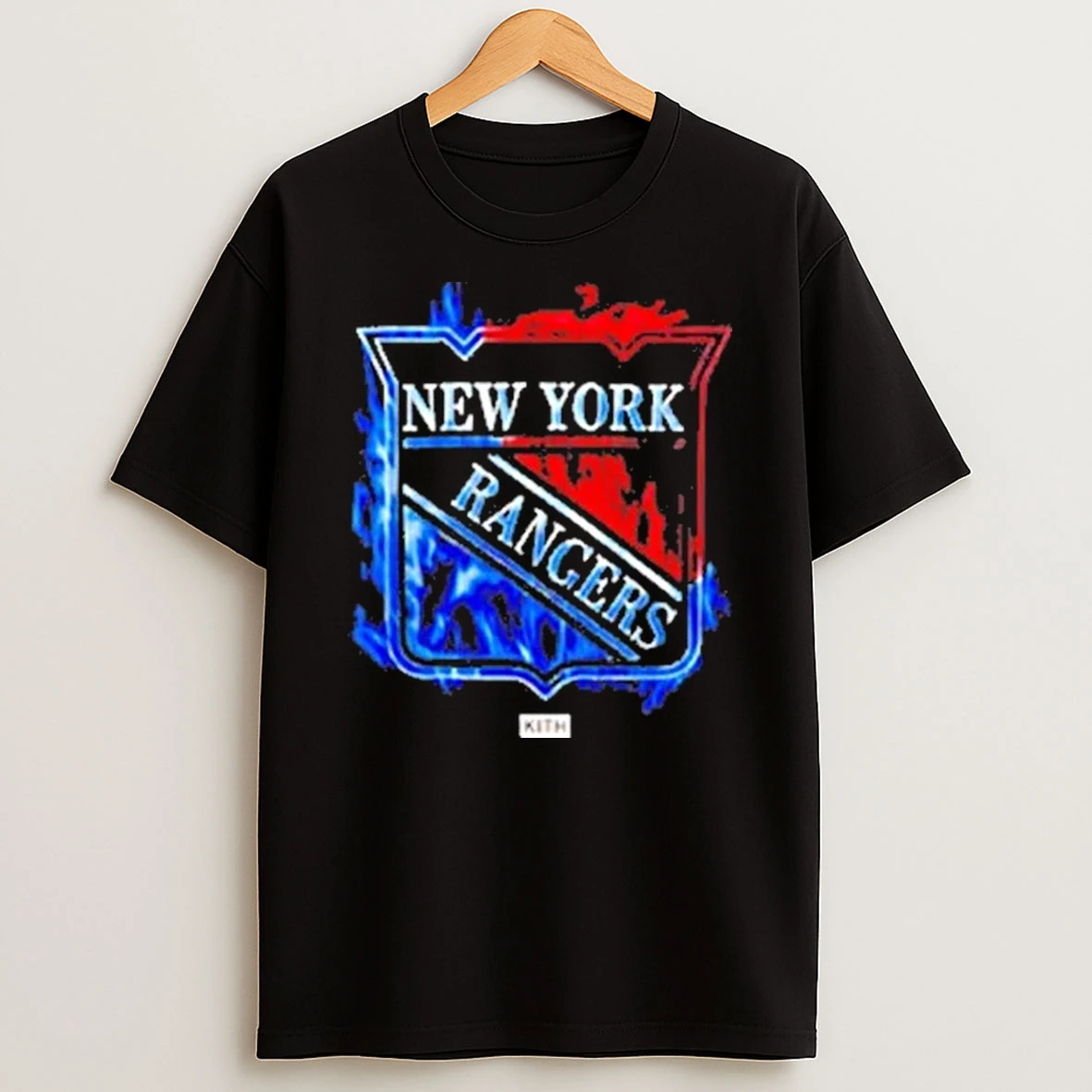 Kith For The New York Rangers Fire Shirts