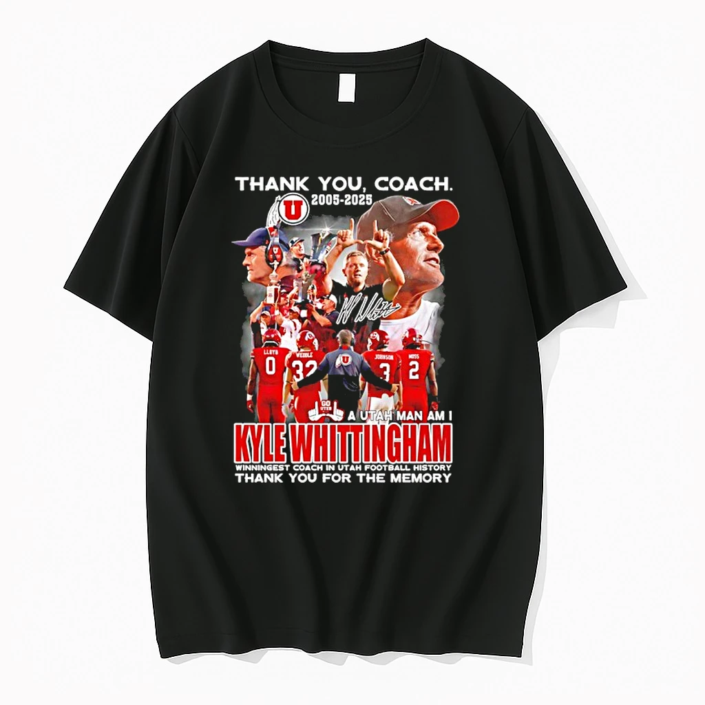 Kyle Whittingham Thank You Coach 2005 2025 A Utah Man Am I Shirts