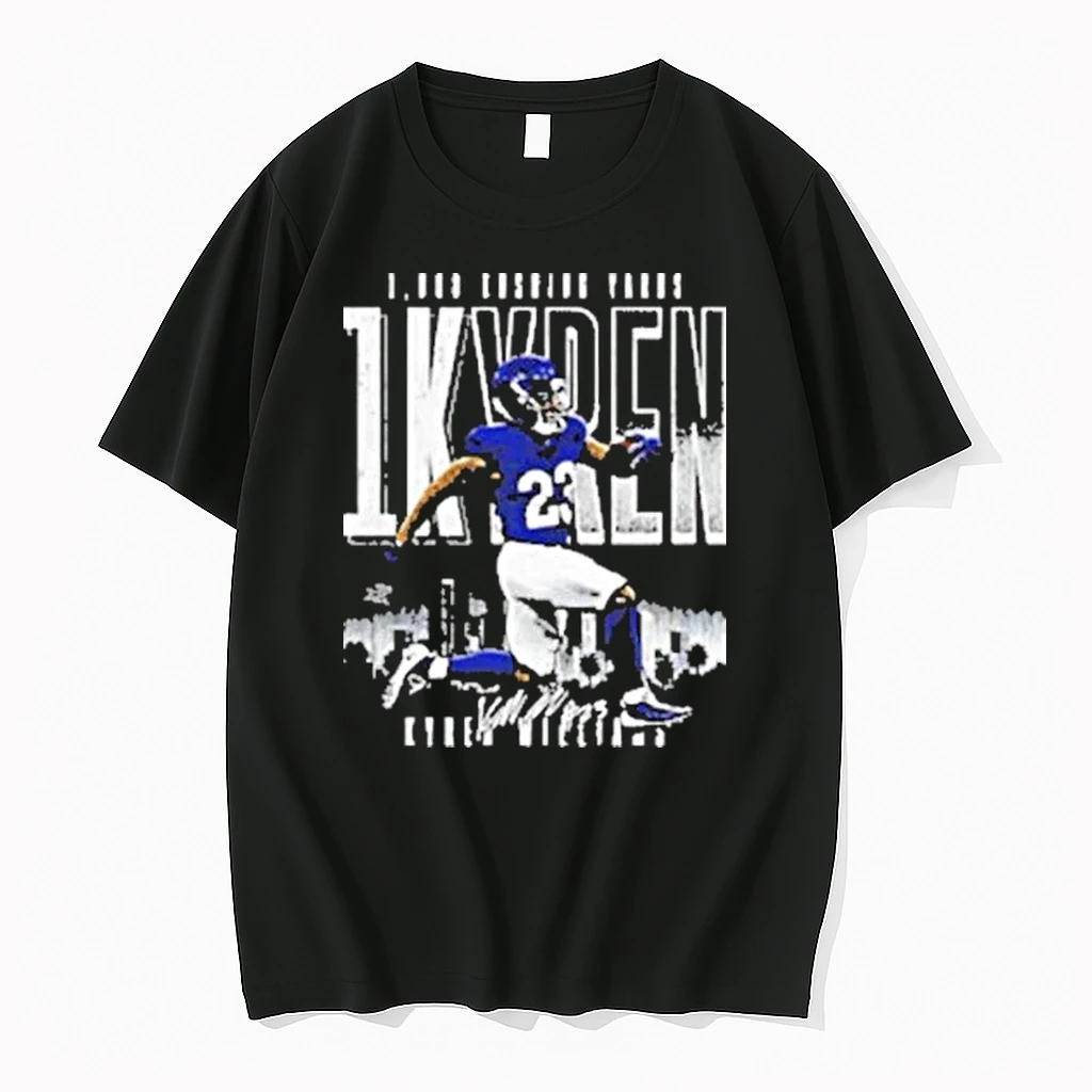 Kyren Williams Los Angeles Rams Football 1 Kyren 1000 Rushing Yards Signature Shirts