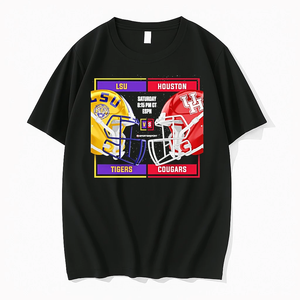 Lsu Tigers Vs Houston Cougars 2025 Kinders Texas Bowl December 27 2025 Helmets Shirts