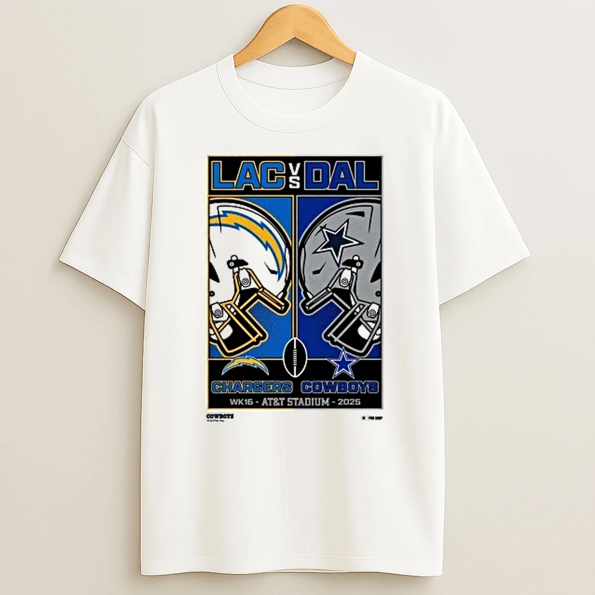 Lac Vs Dal 2025 Chargers Cowboys Shirts