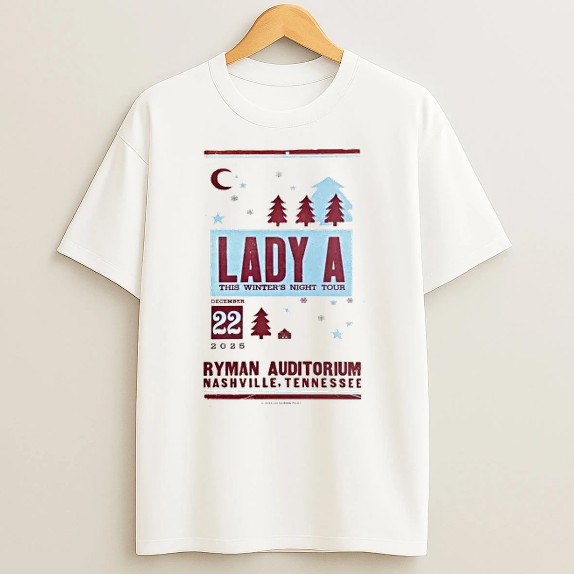Lady A Dec 21 2025 Nashville Tn Shirts