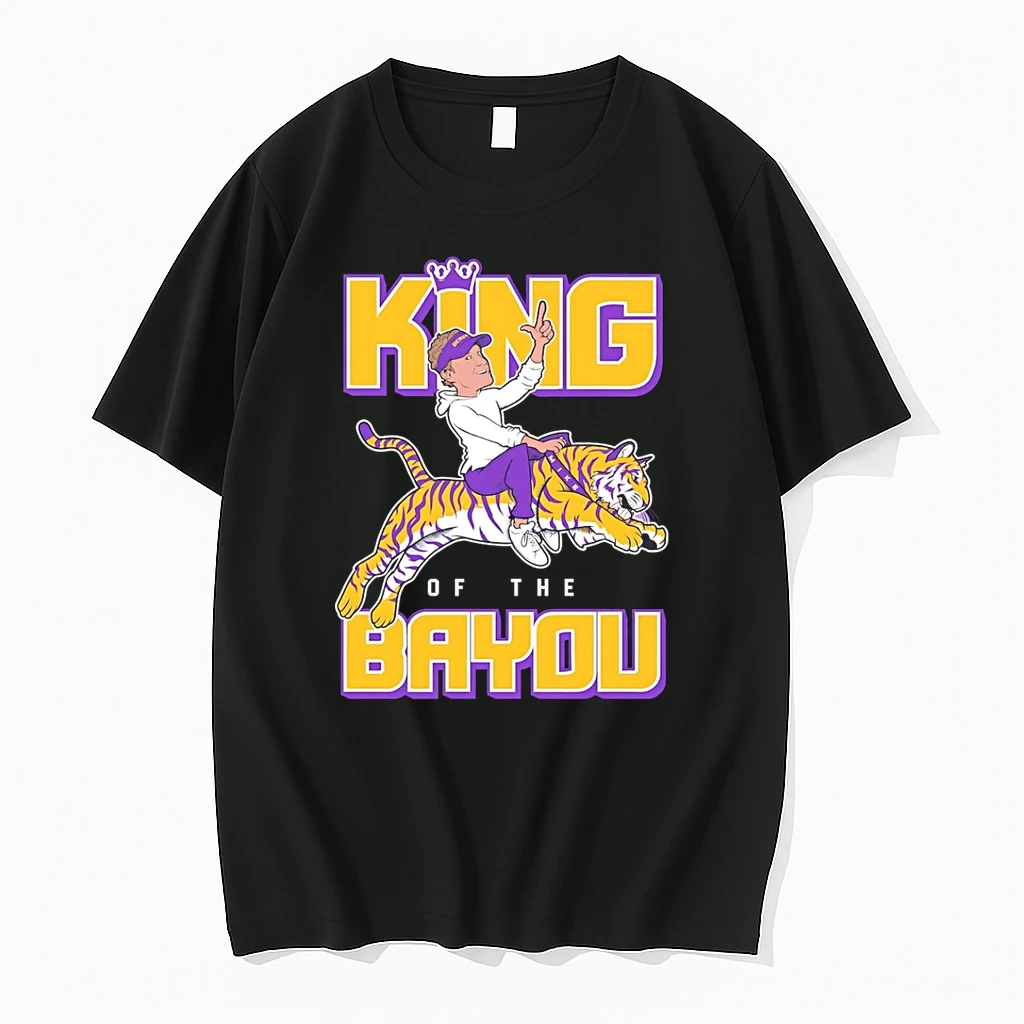 Lane Kiffin King Of The Bayou Lsu Tigers Shirts