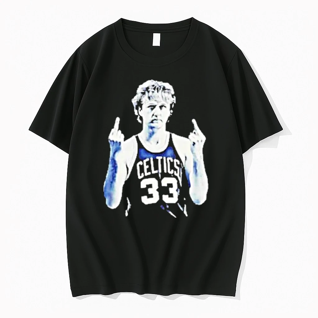Larry Bird Boston Celtics Basketball Player Coach Middle Finger Shirts