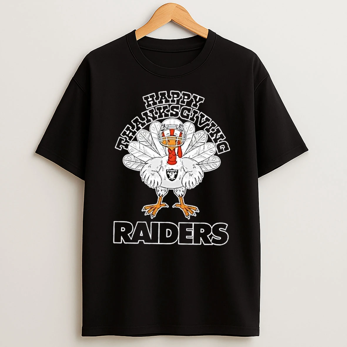 Las Vegas Raiders X Turkey Happy Thanksgiving Graphic Shirts