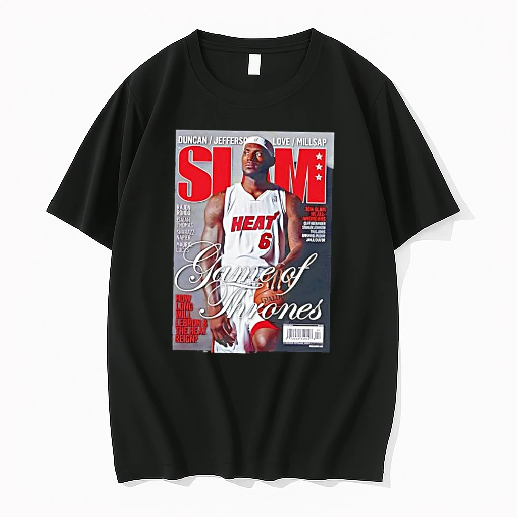 Lebron James Game Of Thrones Heat Slam Cover Nba Basketball Shirts