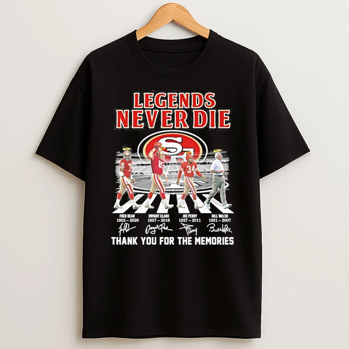 Legends Never Die San Francisco 49ers Abbey Road Shirts