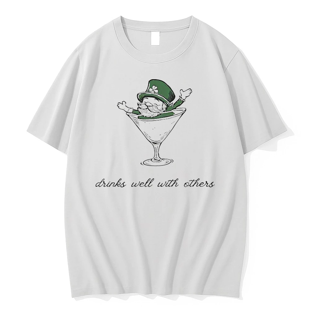 Leprechaun Martini Cocktail St Patricks Day Shirts
