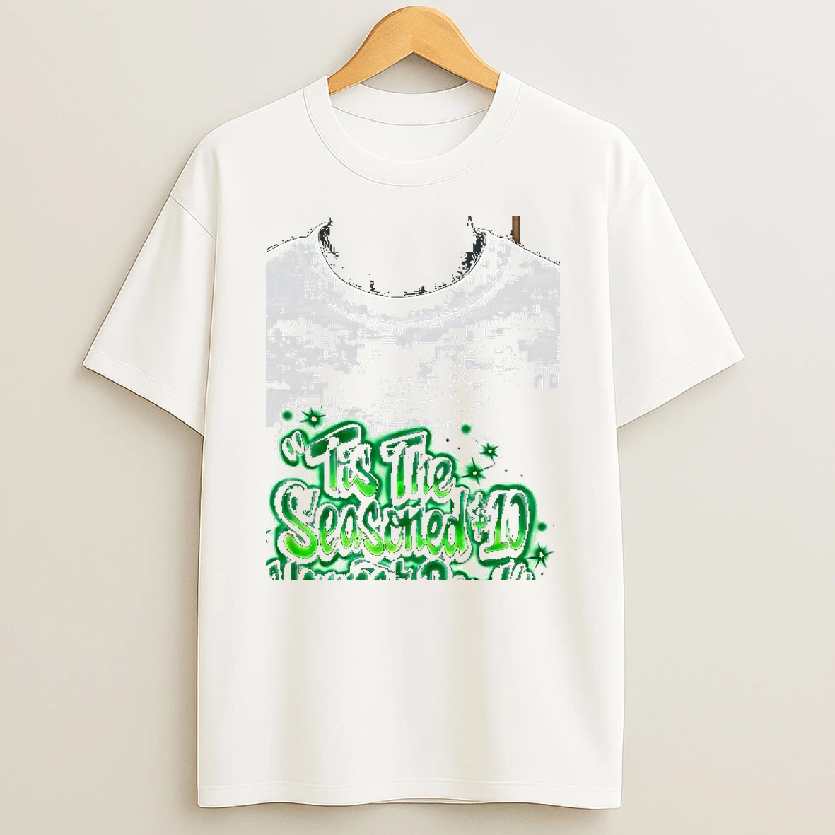 Les The Seasoned 10 Harvest Bow Green Text Style Shirts