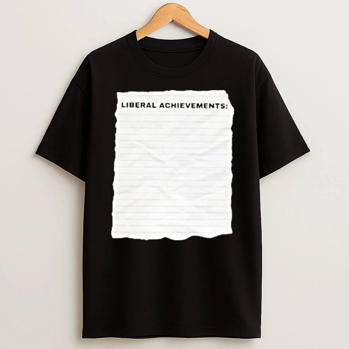 Liberal Achievements Wrinkled Paper Shirts