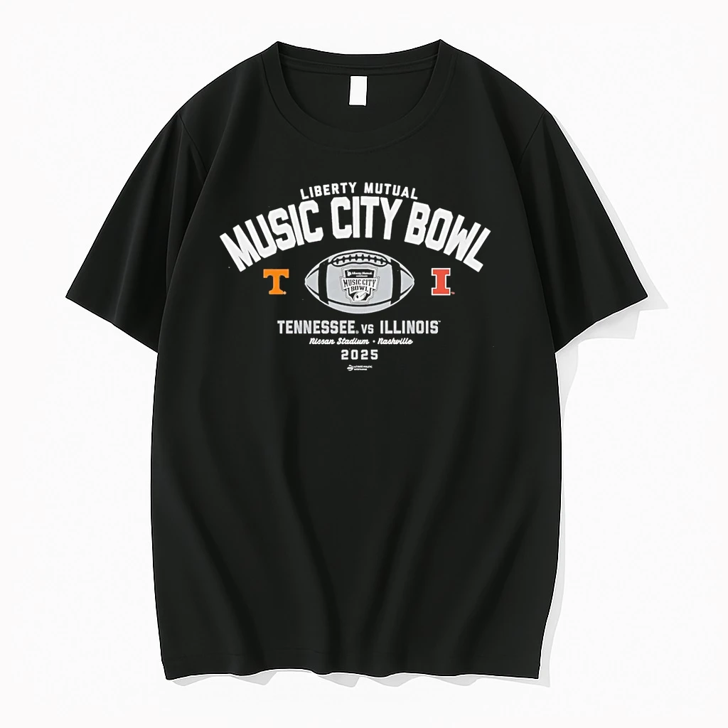 Liberty Mutual Music City Bowl 2025 Tennessee Volunteers Vs Illinois Fighting Illini Shirts