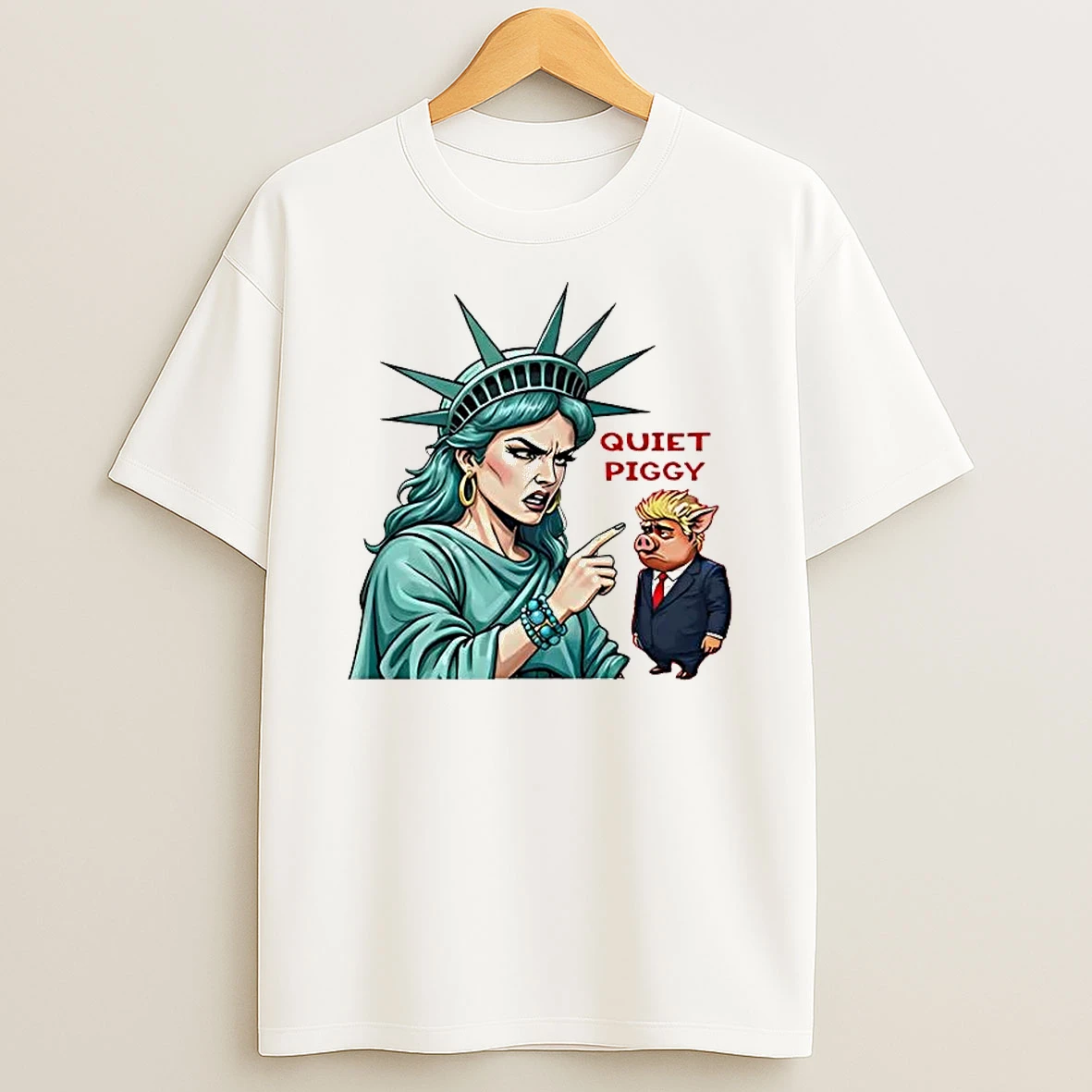 Liberty Said Trump Quiet Piggy Shirts