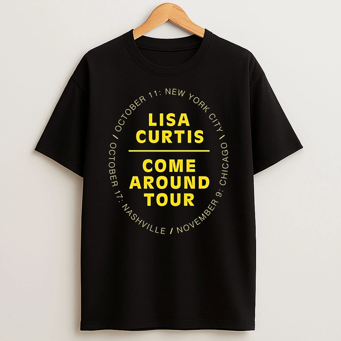 Lisa Curtis Come Around Tour Shirts