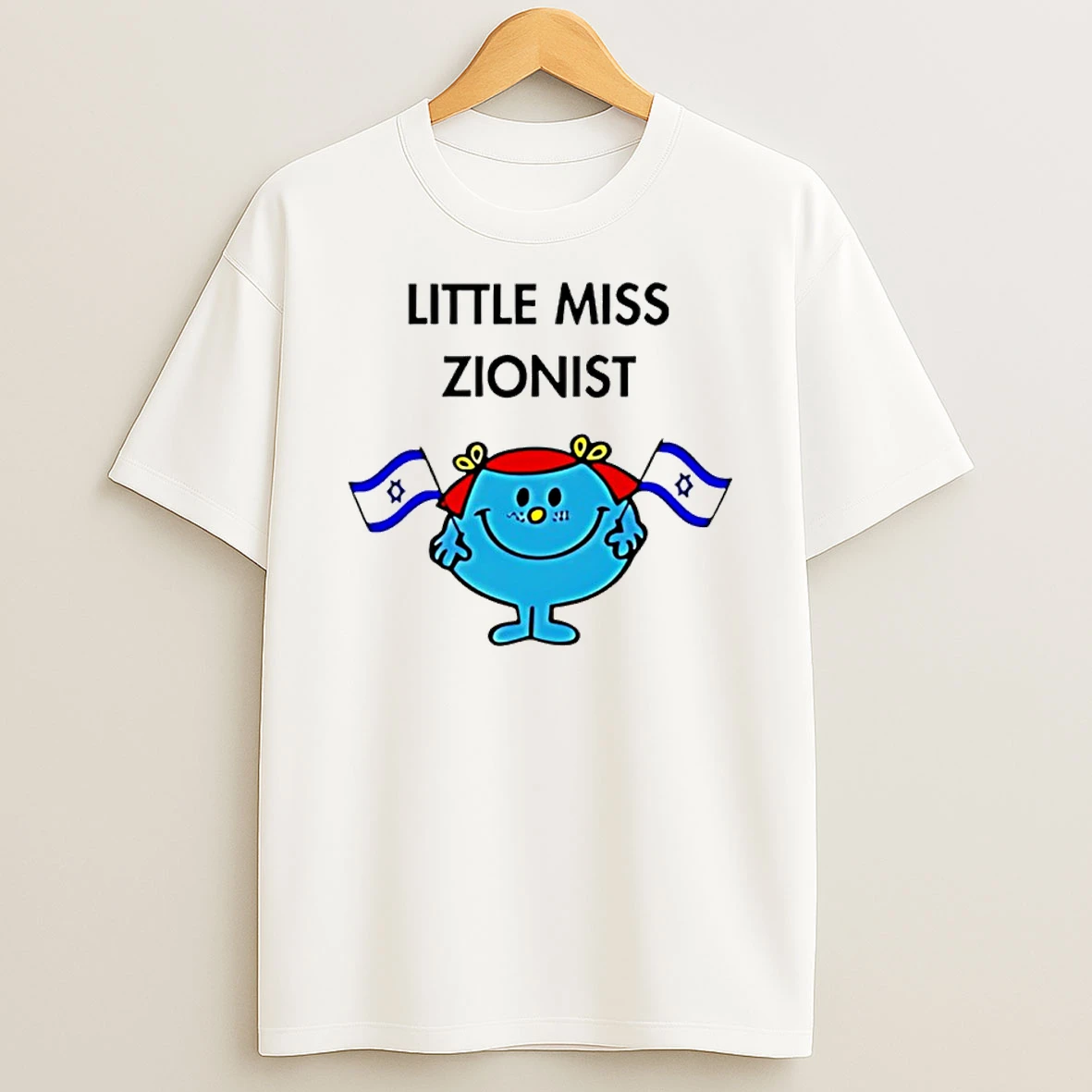 Little Miss Zionist Jew Flag Shirts