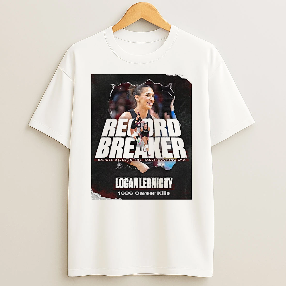 Logan Lednicky Record Breaker Career Kills In The Rally Scoring Era Shirts