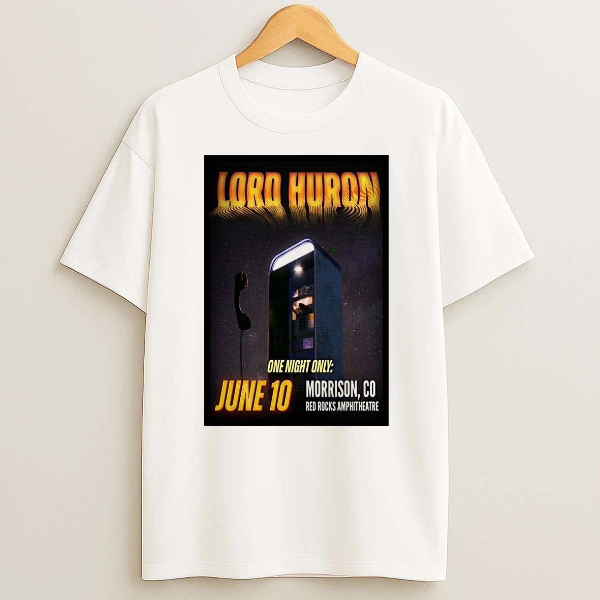 Lord Huron June 10 2026 Red Rocks Amphitheatre Morrison Co Shirts