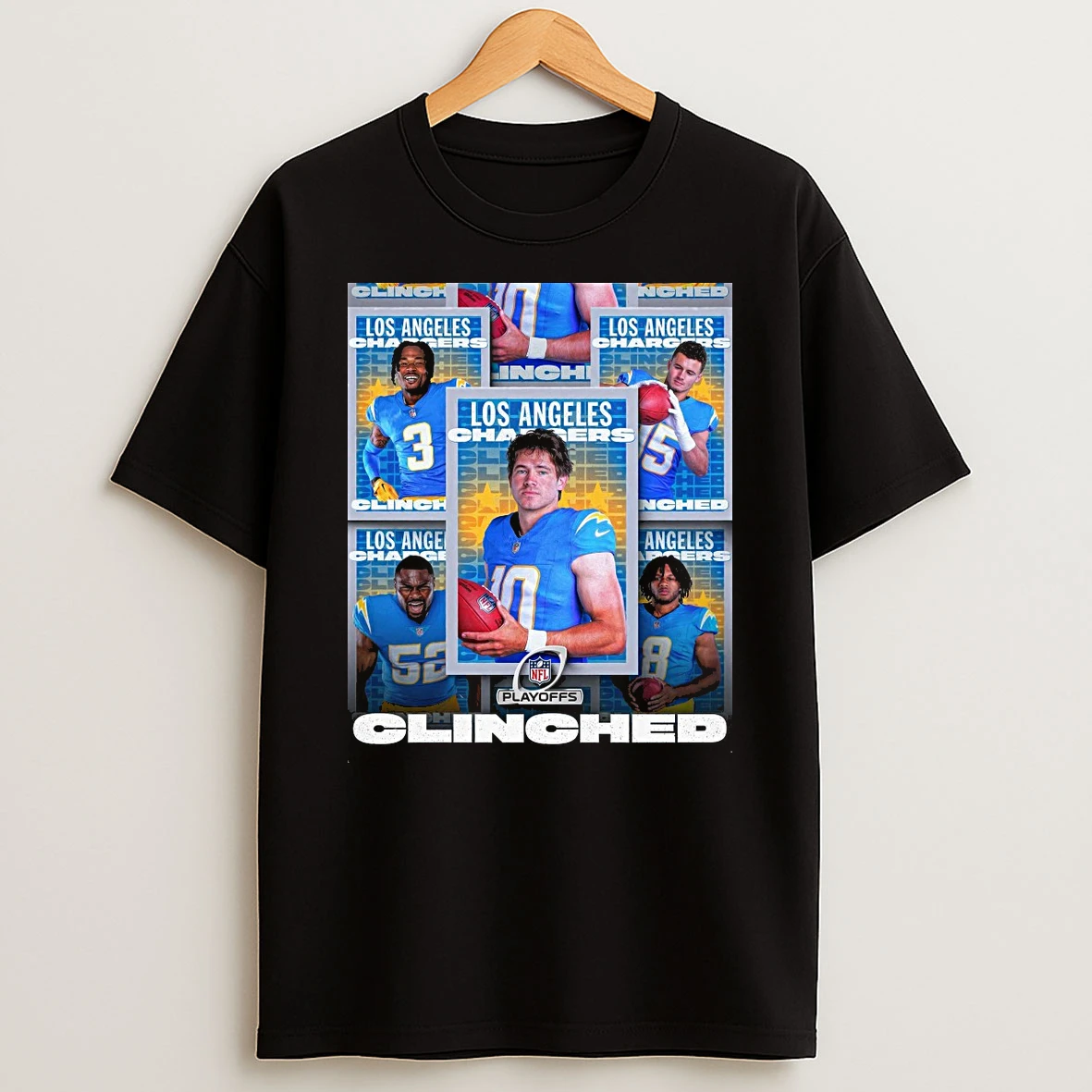 Los Angeles Chargers Clinching A Spot In The 2025 Nfl Playoffs For The Celly Shirts
