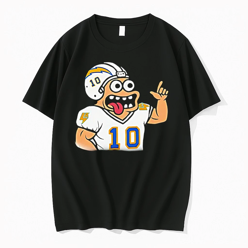 Los Angeles Chargers Justin Herbert Monster Toast Cartoon Shirts