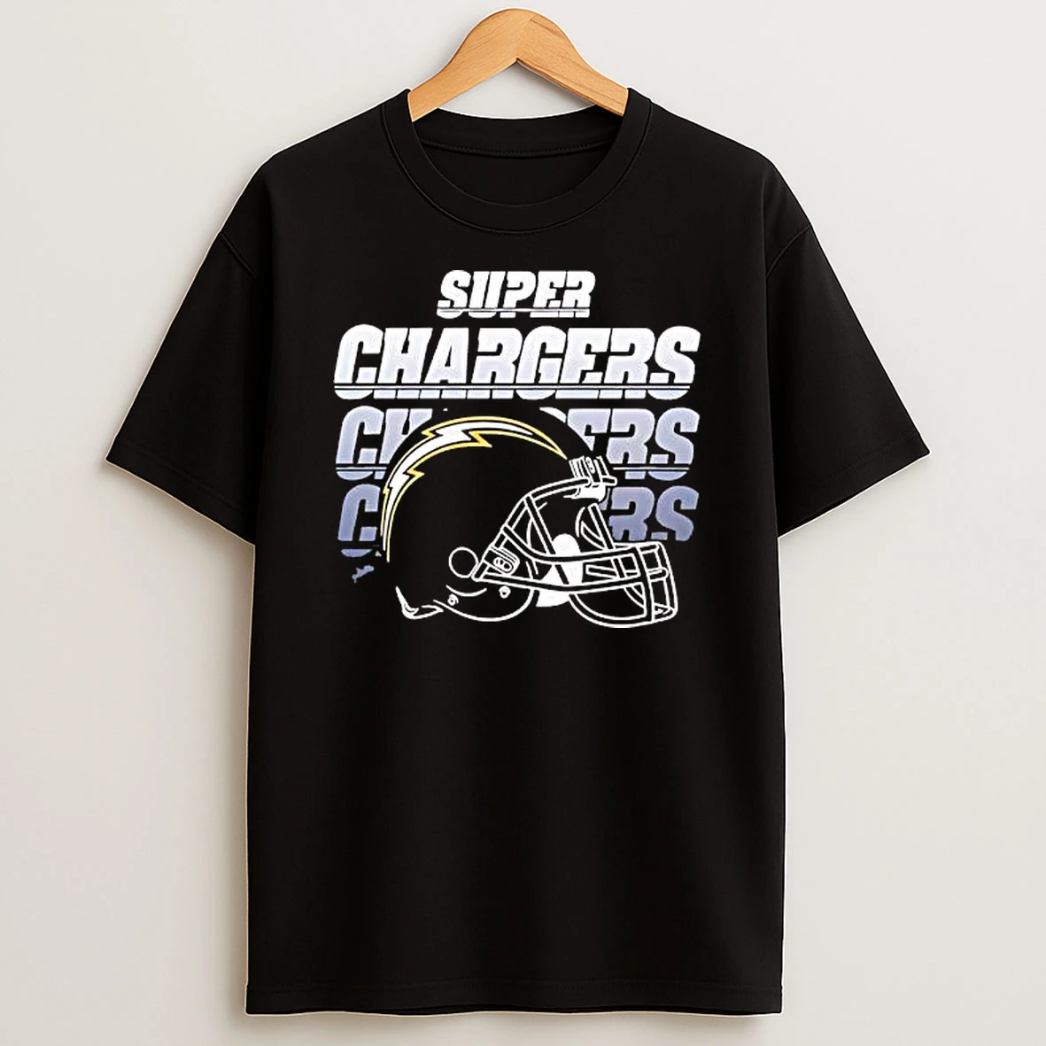 Los Angeles Chargers Super Chargers Helmet Shirts
