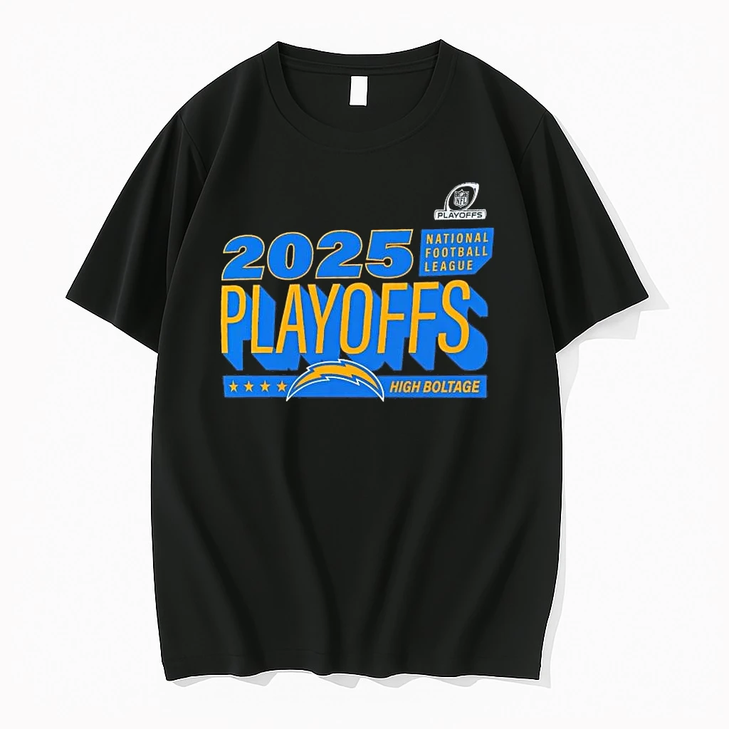 Los Angeles Chargers High Boltage 2025 Nfl Playoffs Ready Shirts