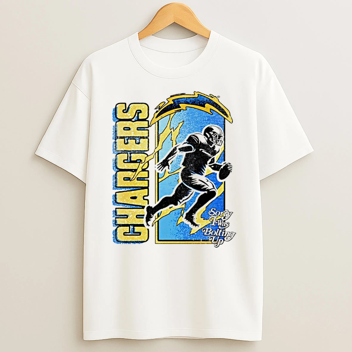 Los Angeles Chargers Sorry I Was Bolting Up Vintage Shirts