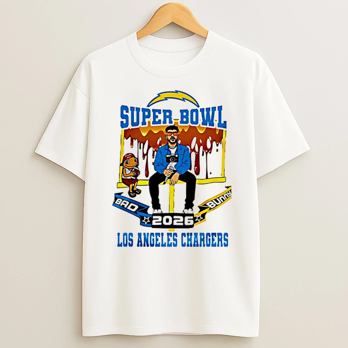 Los Angeles Chargers X Bad Bunny Super Bowl 2026 Shirts
