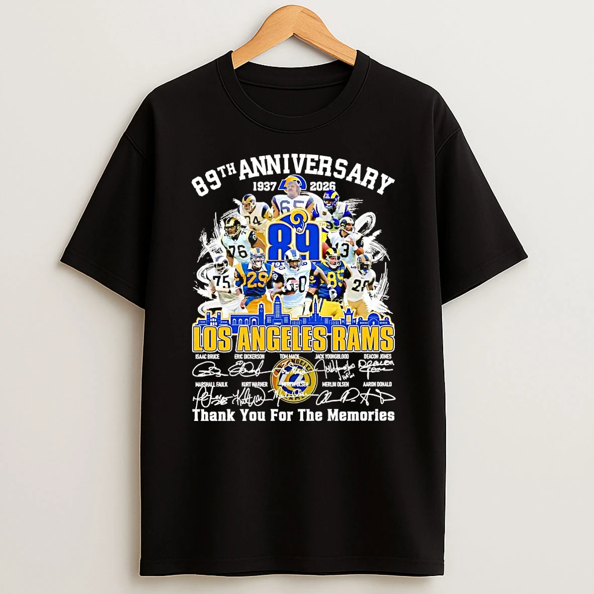 Los Angeles Rams 89th Anniversary 2026 Thank You For The Memories Shirts