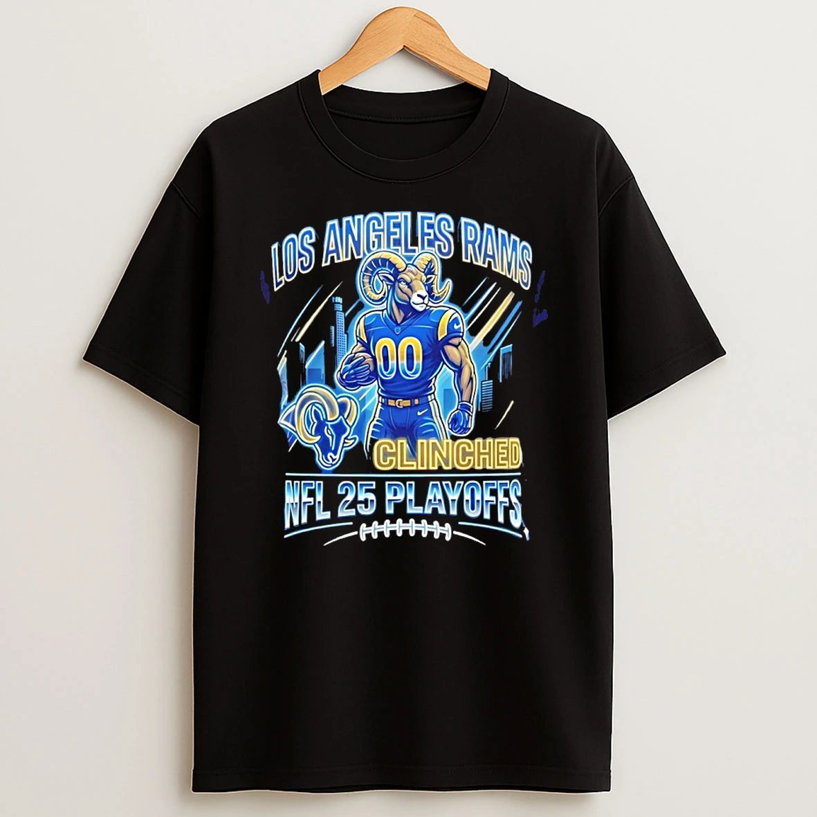 Los Angeles Rams Nfl 2025 Playoff Football Mascot Shirts