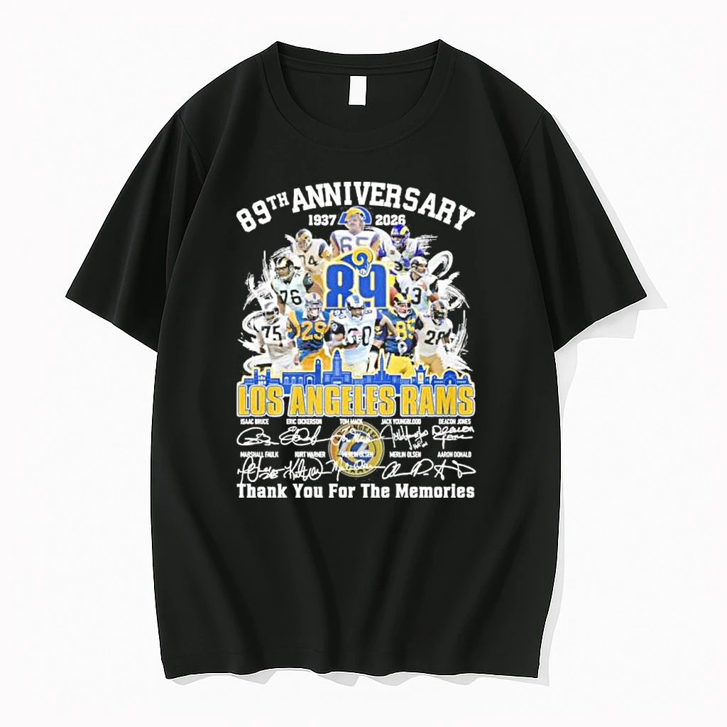 Los Angeles Rams Team 89th Anniversary 1937 2026 Thank You For The Memories Shirts