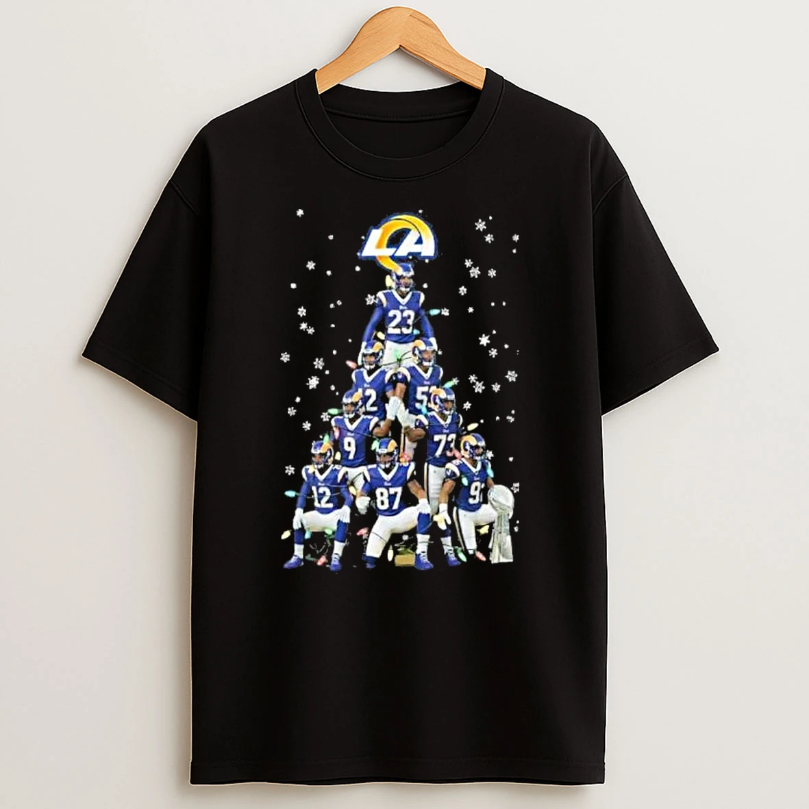 Los Angeles Rams Team Christmas Tree Shirts