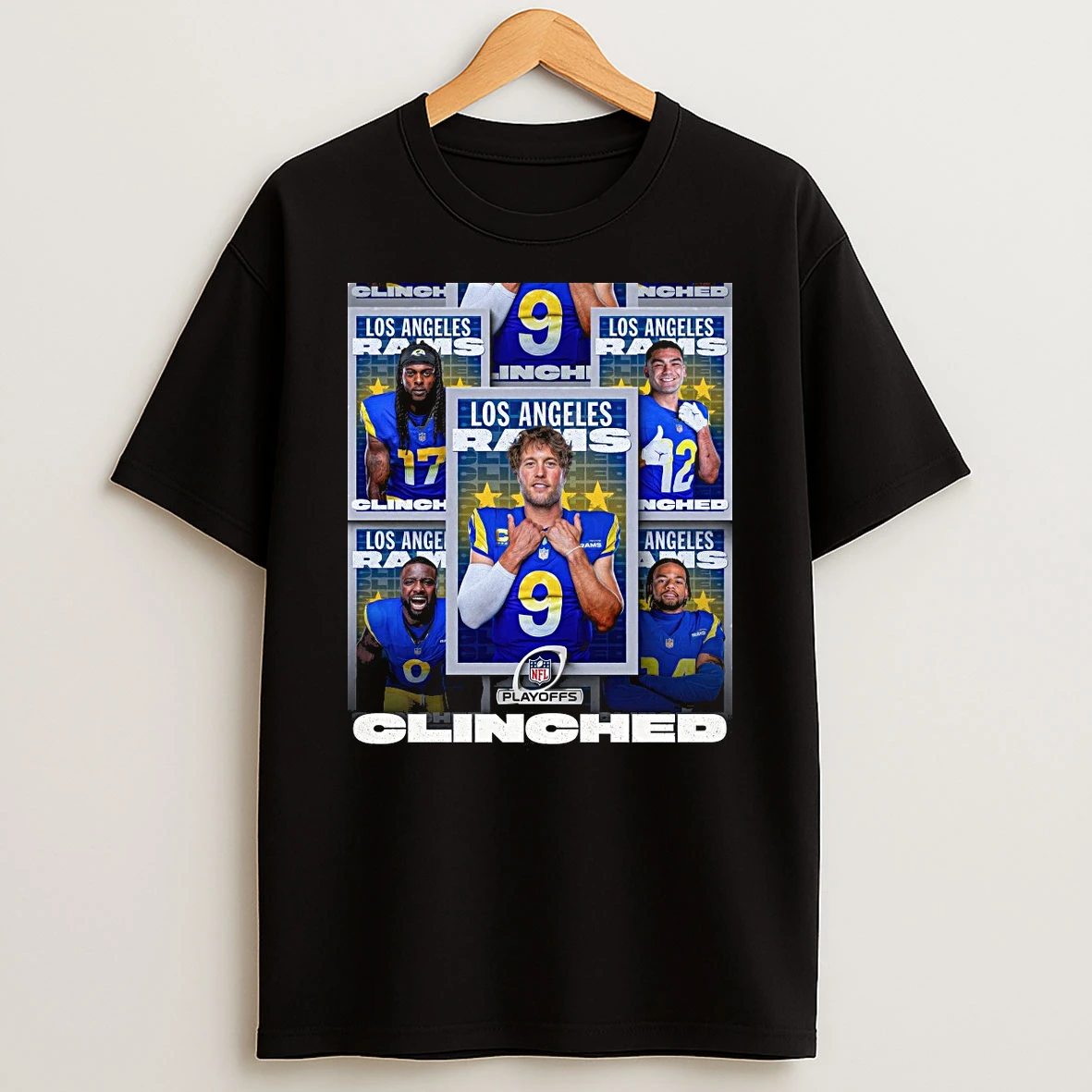 Los Angeles Rams Clinching A Spot In The Nfl Playoffs 2025 Shirts